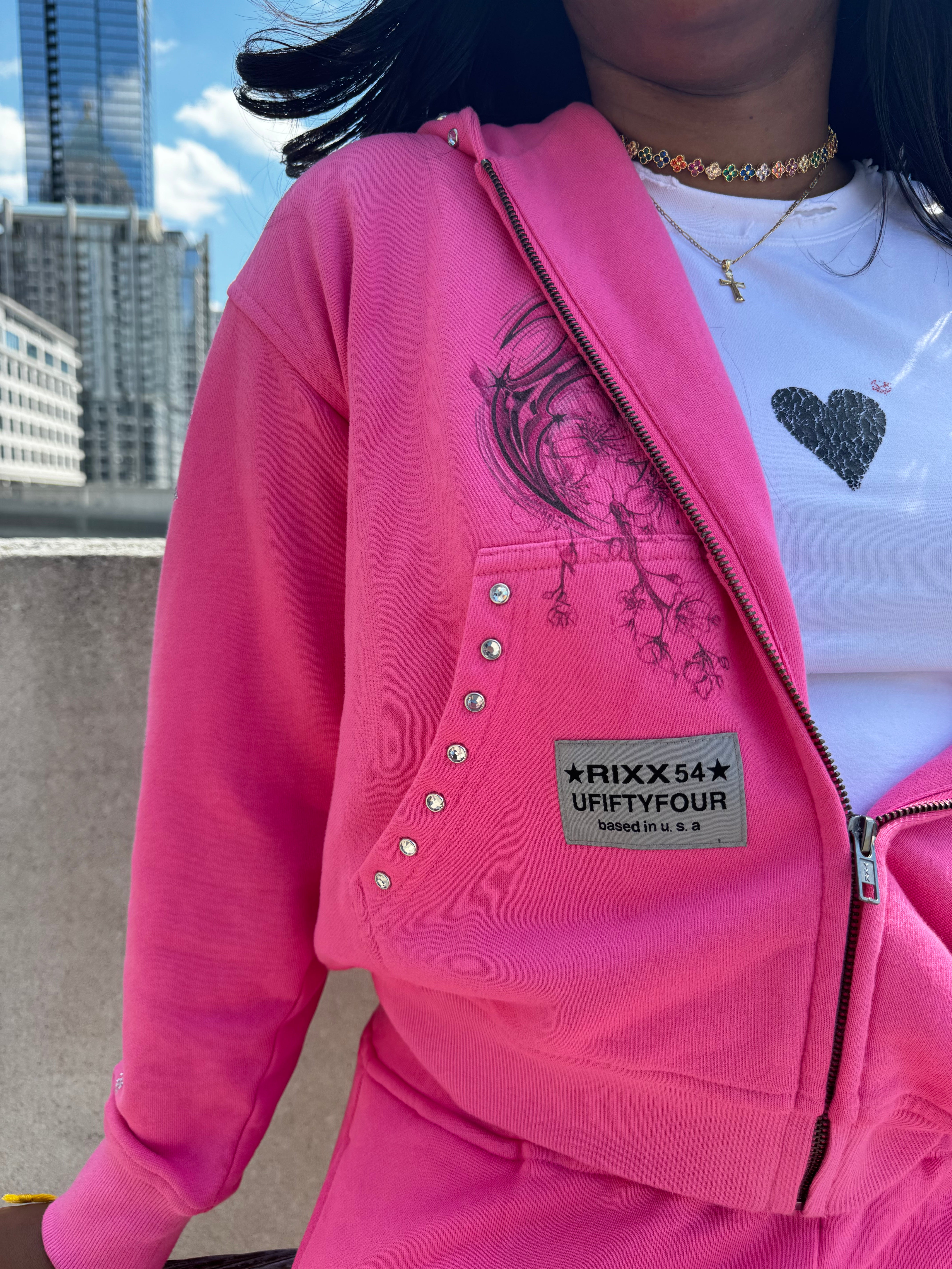 RIXX54 Rose Tracksuit
